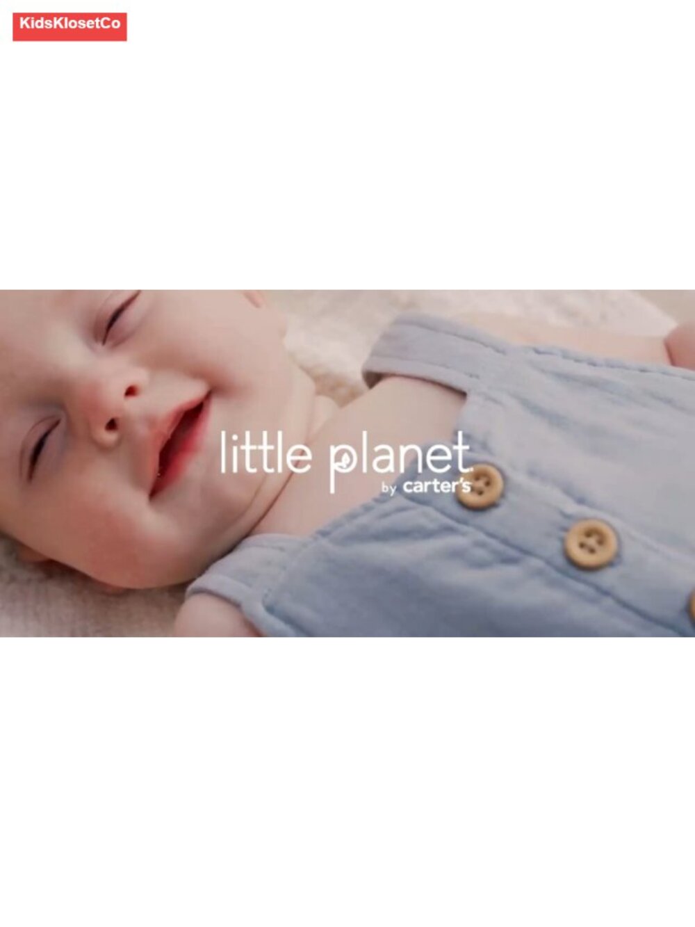 Organic Cotton Baby Romper with Snaps - Picture 3 of 3